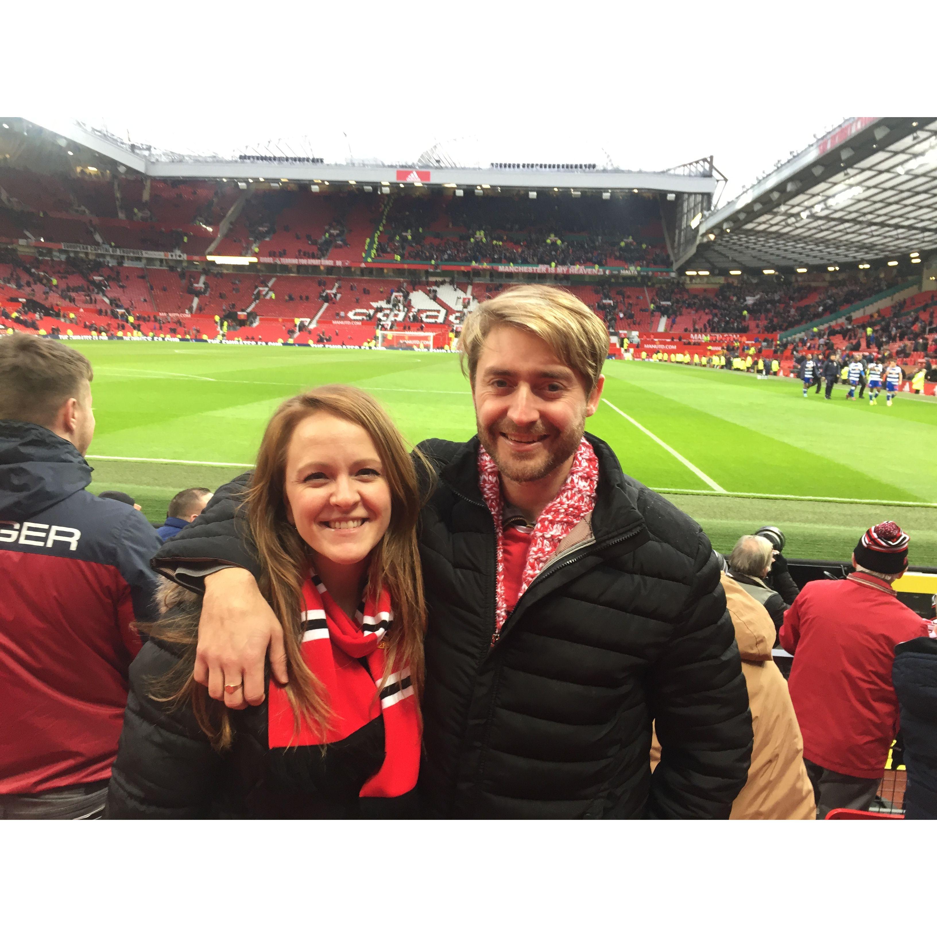 Carrie's first Manchester United game