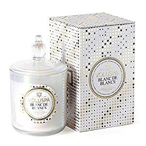 Voluspa Maison Holiday 12oz Classic Luxury Candle Blanc de Blanc