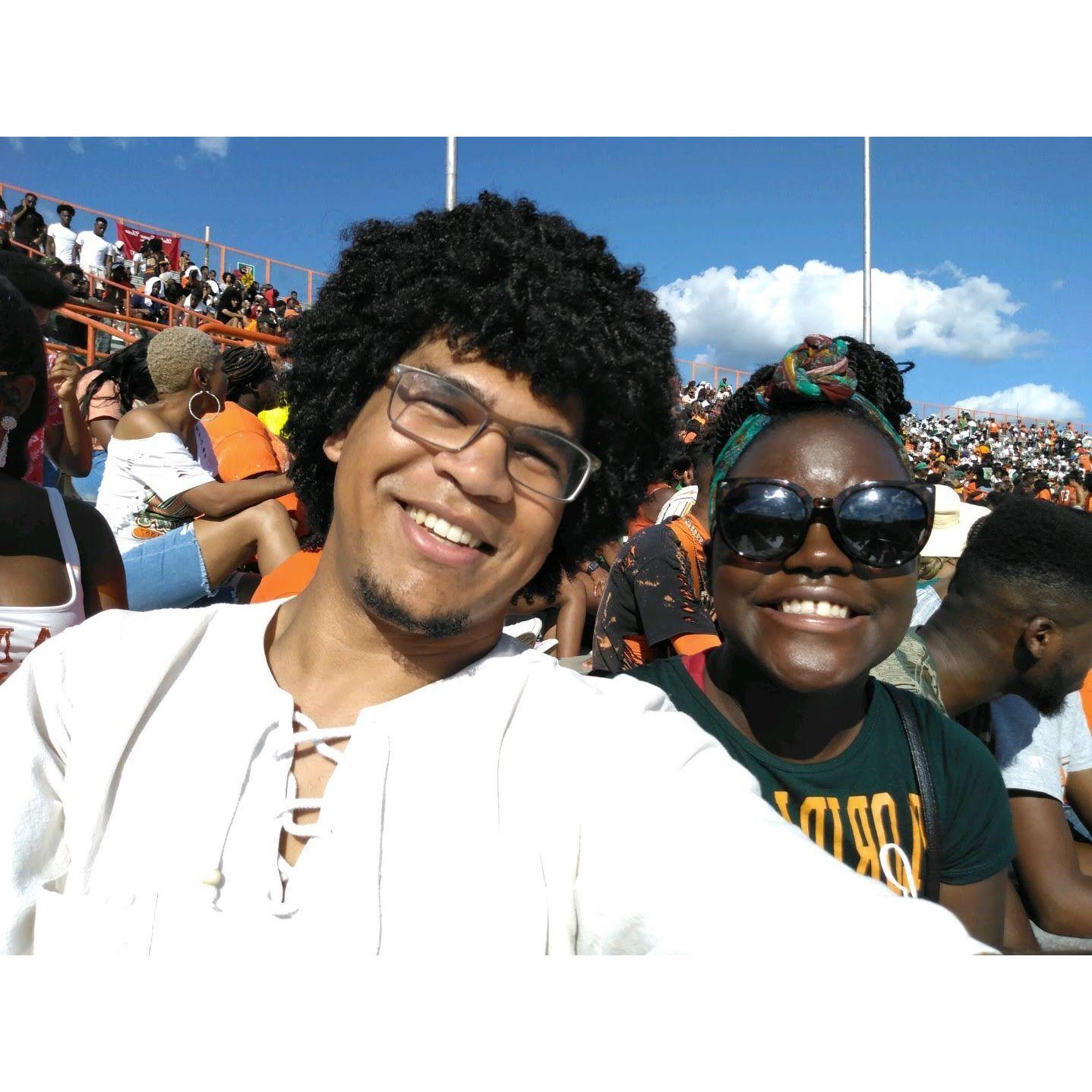 Our first picture together on our second date. FAMU HOMECOMING 2019