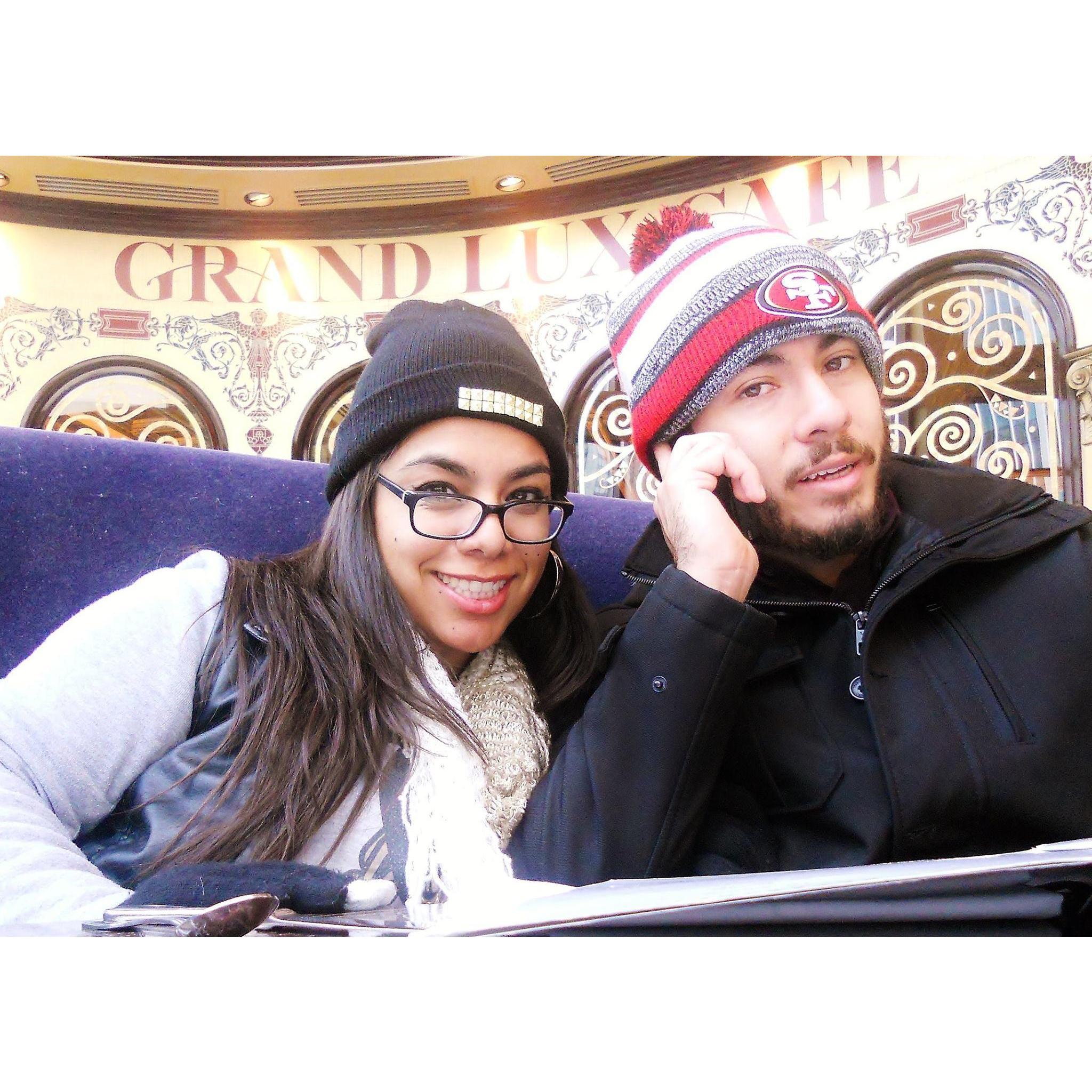 He doesn't pay attention to my thousands of photos anymore :)