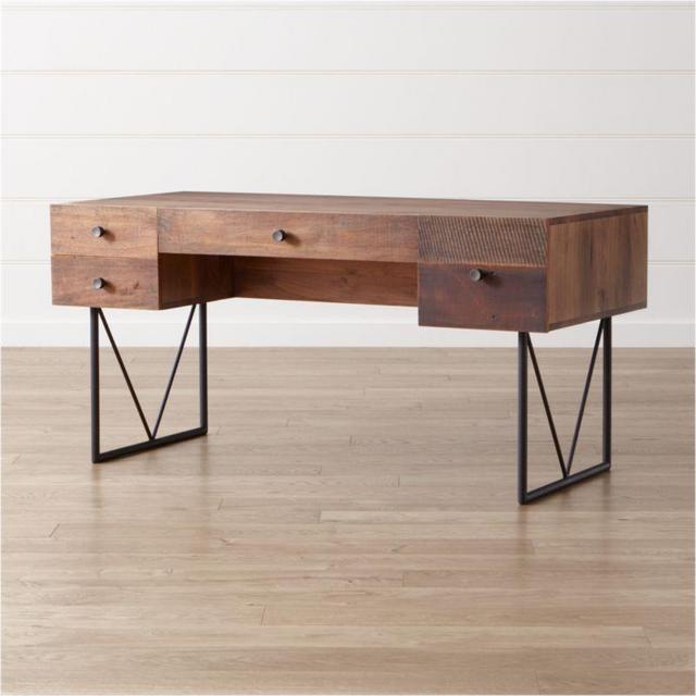 Atwood Reclaimed Wood Desk - Crate & Barrel