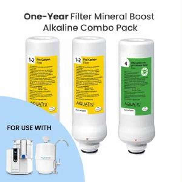 Aquatru Classic One-Year Mineral Boost Alkaline Combo Filter Pack