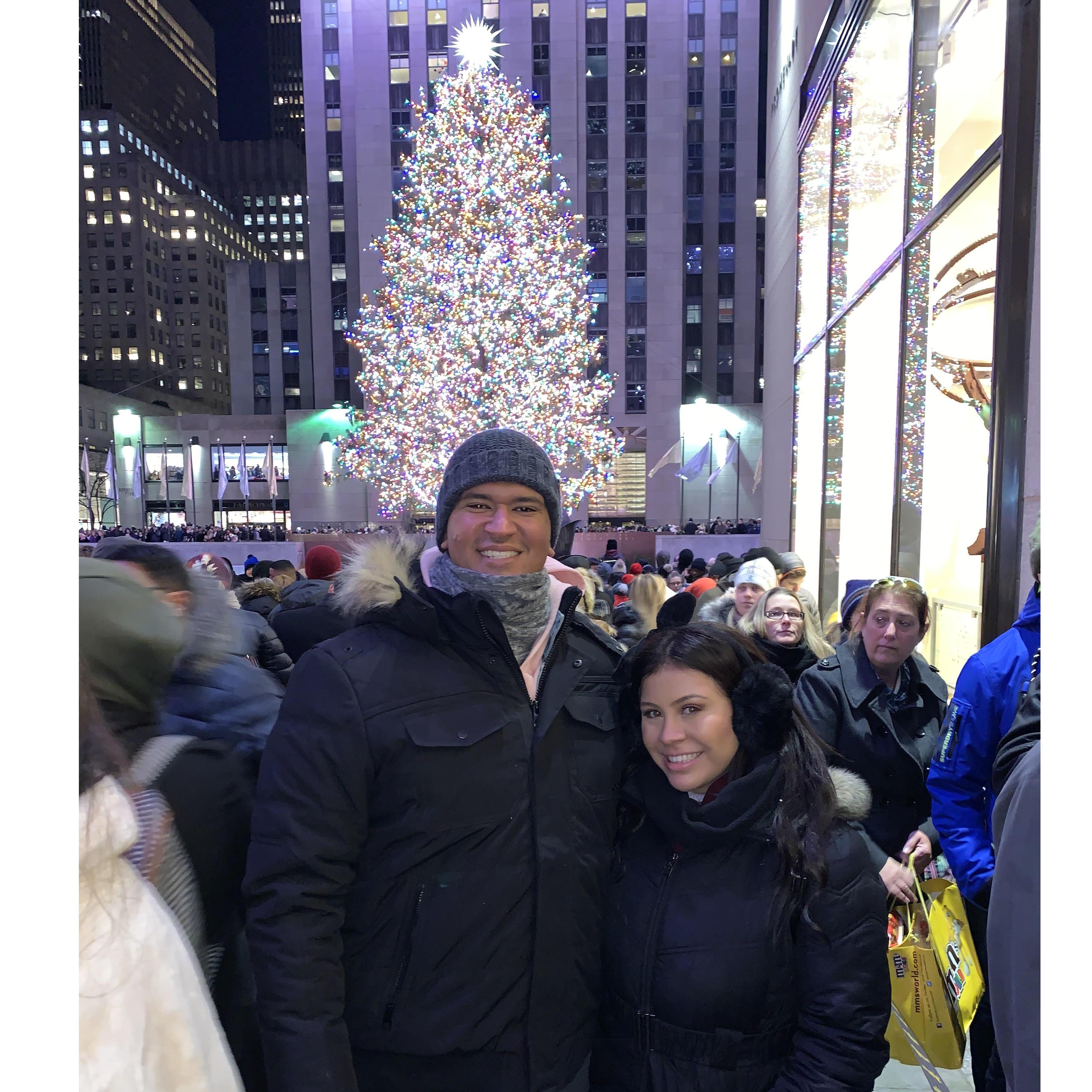 First trip together to Rockefeller Center, NY