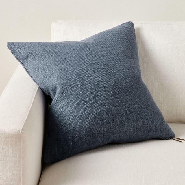 Everyday Linen Pillow, 20", Dark Chambray