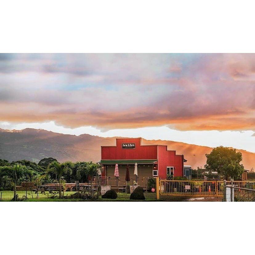 Our venue, Farm to Barn Cafe in Haleiwa