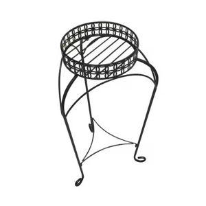 allen + roth 27.3" x 13.3" Round Steel Plant Stand
