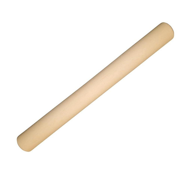 Frieling Rolling Pins for Baking - 2-in x 18.5-in, Natural Maple Wood - Pizza Dough Roller - Straight Pin for Pastry & Cookies