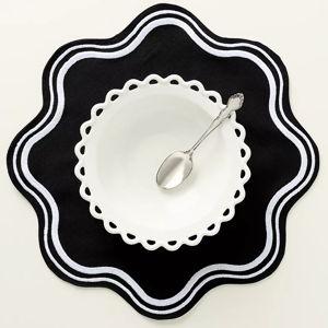Madeline Embroidered Round Placemat