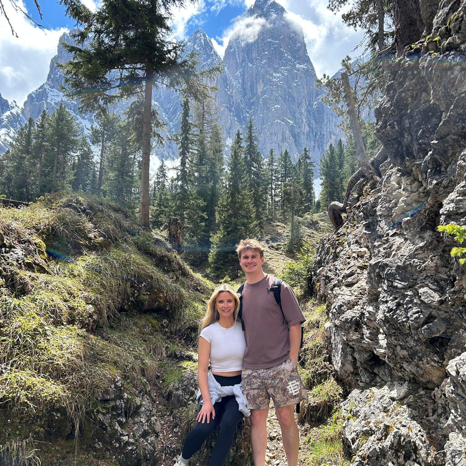 The Dolomites on our engagement trip, May 2025