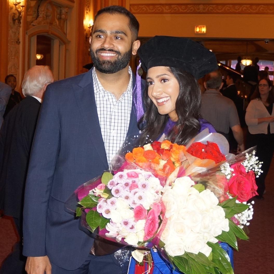 celebrating Sukaina's graduation