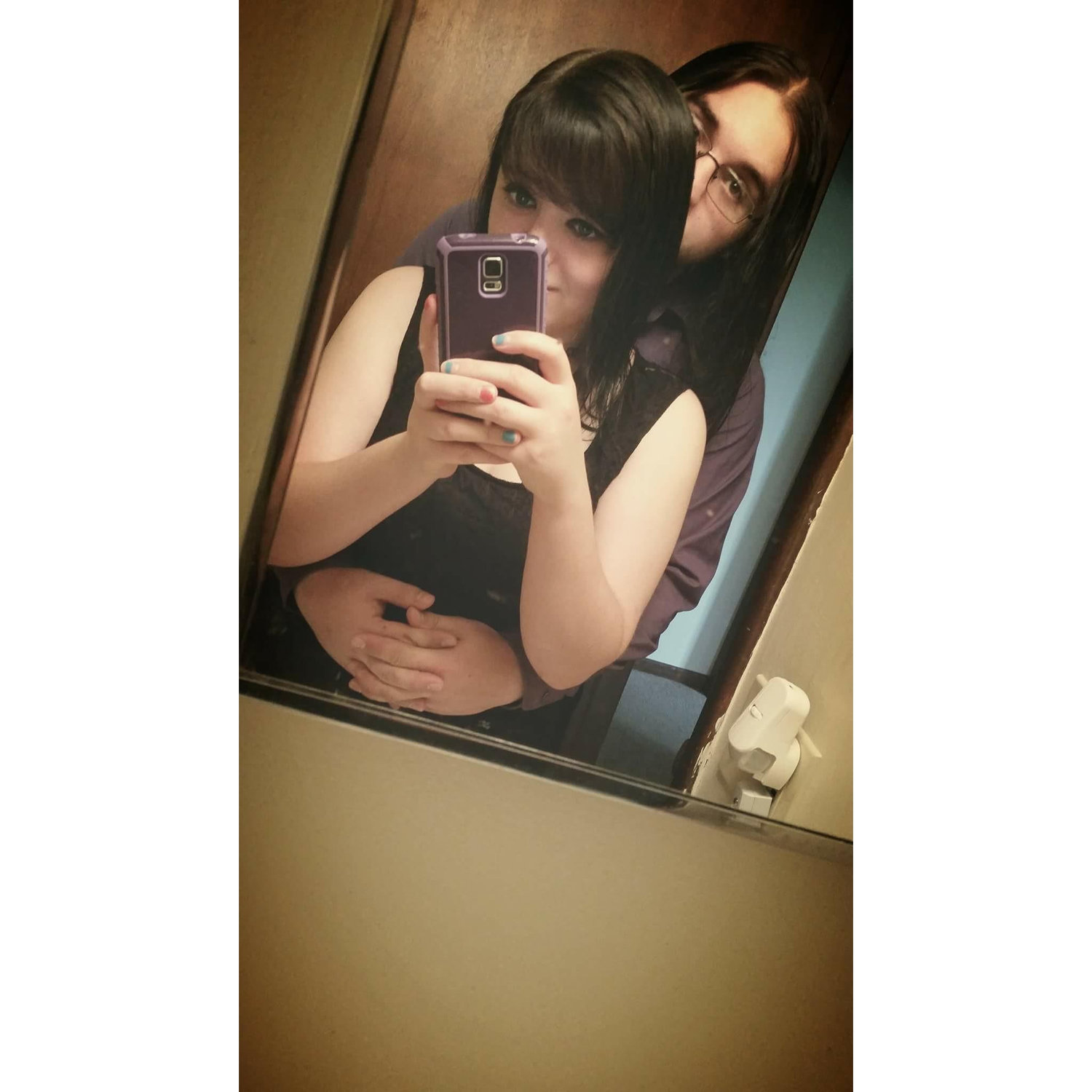 Fancy shmancy for the first wedding we went to together. 🖤