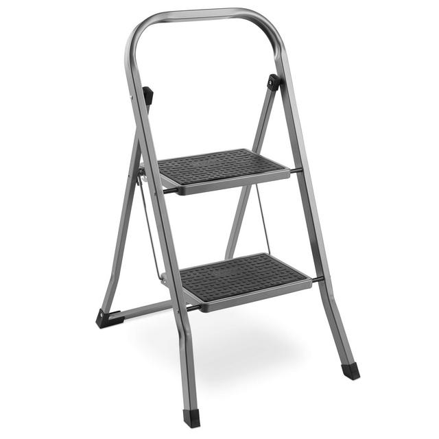 Steel 2 Step Ladder Folding Portable Stool