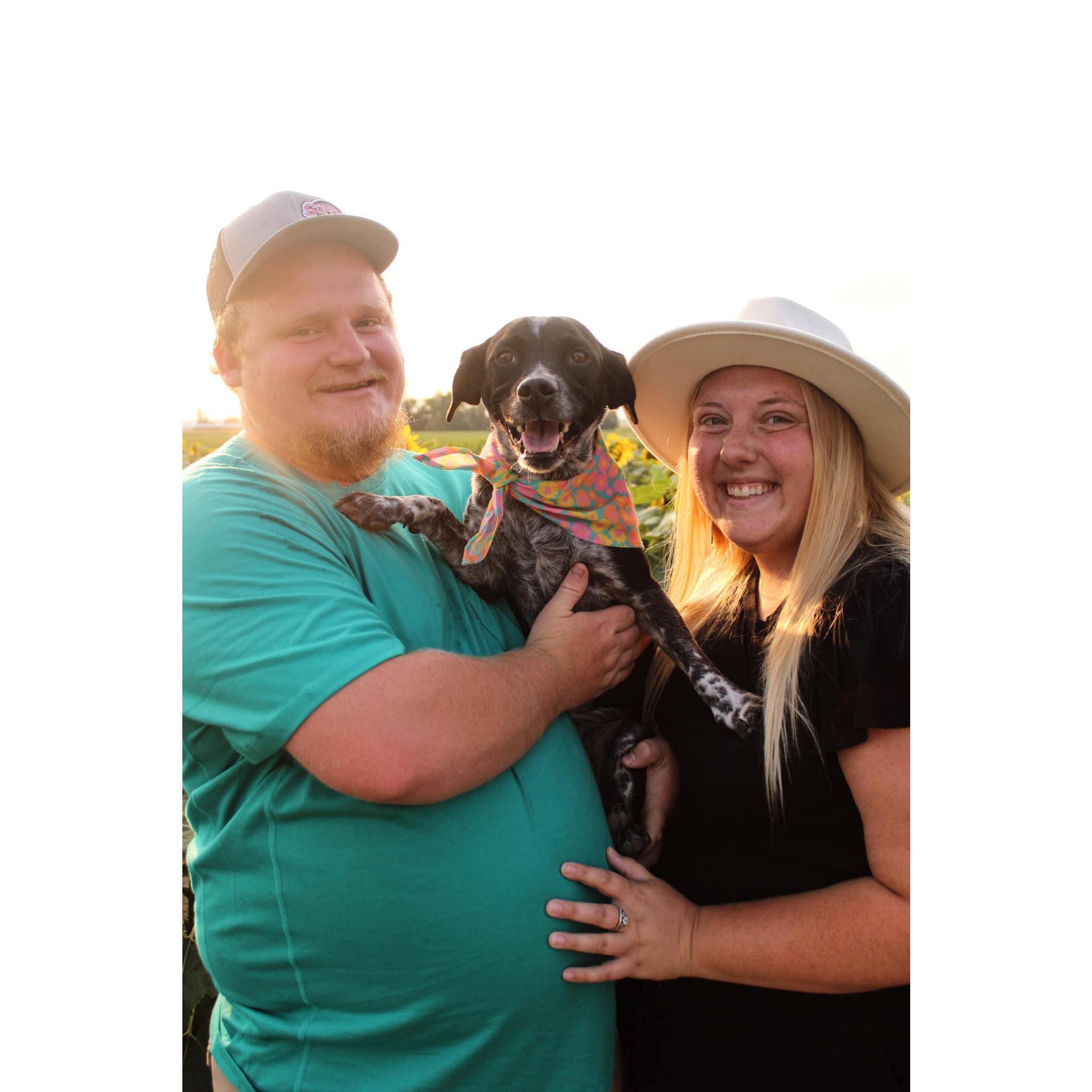 Family photo with our Laila Bug