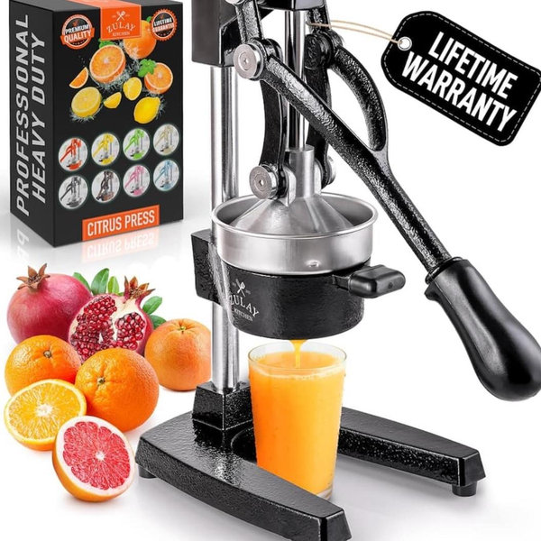 Cast-Iron Manual Citrus Press & Orange Squeezer Juicer