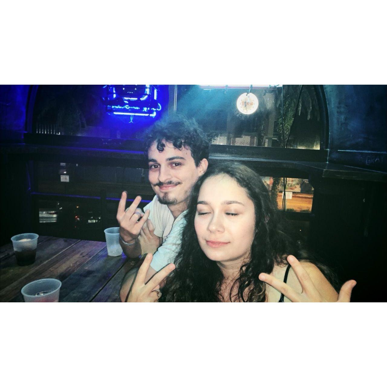 The picture before we both got strep & COVID