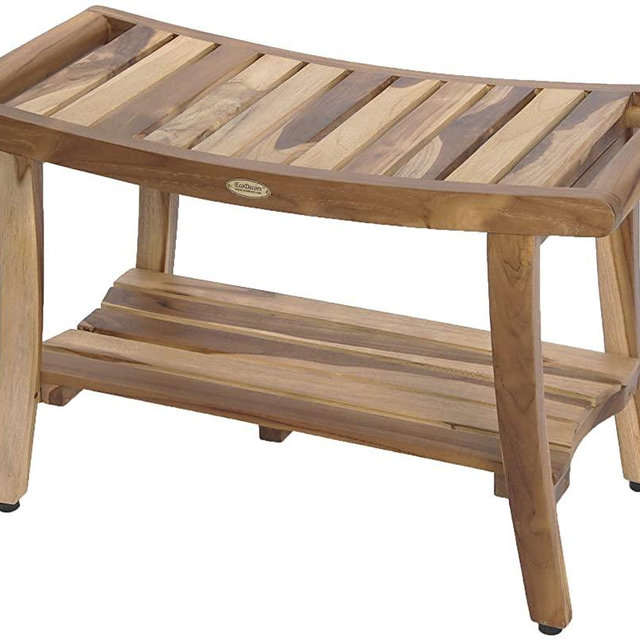 EcoDecors Harmony Shower Bench, Natural