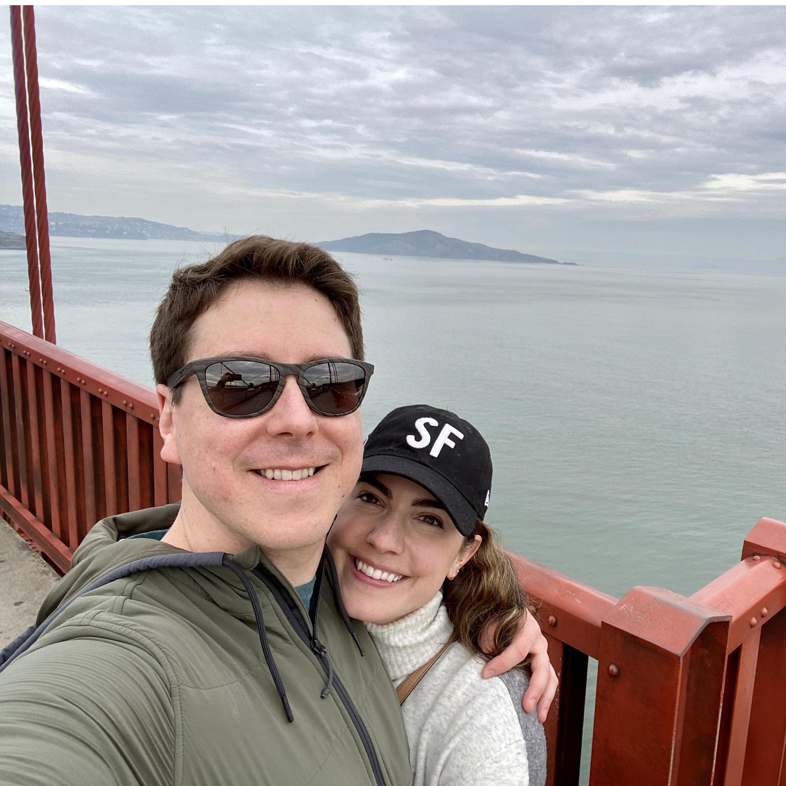 Our first picture together, January 2020