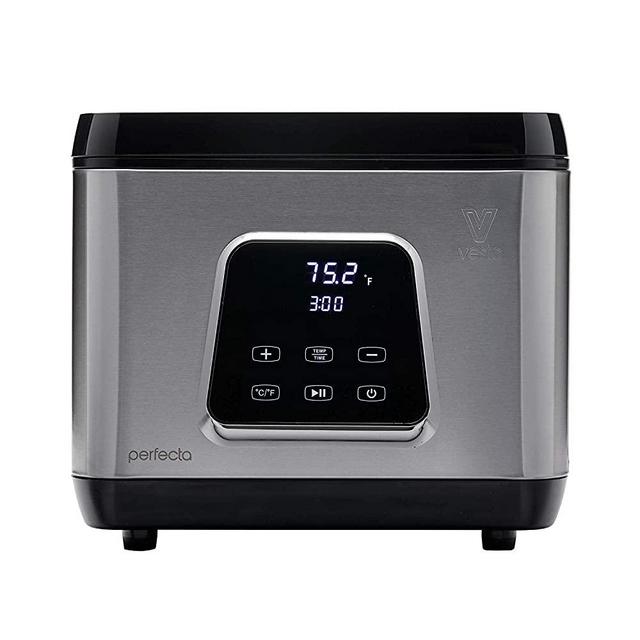 Sous Vide Water Oven by Vesta Precision - Perfecta | Powerful Pump Design | Accurate, Stable Temperature Control | Wi-Fi App Control | Touch Panel | Water Level Protection System | 650 Watts
