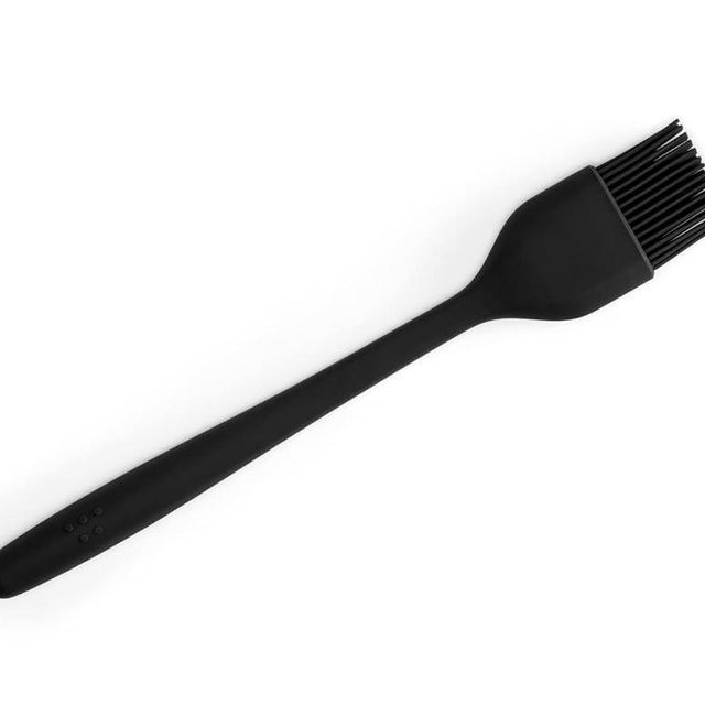 Misen Silicone Basting Brush – Heat-Resistant Pastry Brush with Durable Nylon Core – Ideal for Grilling, Baking, and Cooking – High-Grade Silicone Coating - 12.4" Black