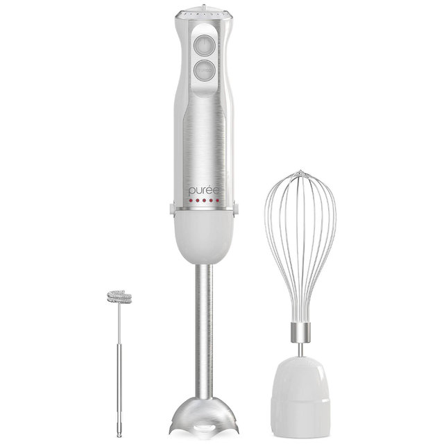 Tzumi Puree Stainless Steel Blade 3-Pc. Immersion Blender