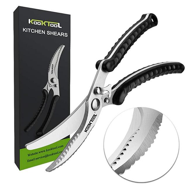 Kitchen Shears, KOOKTOOL Kitchen Scissors Heavy Duty Cooking Scissors, Dishwasher Safe Meat Scissors, Kitchen Shears for Chicken, Bone, Poultry, Vegetable, Fish