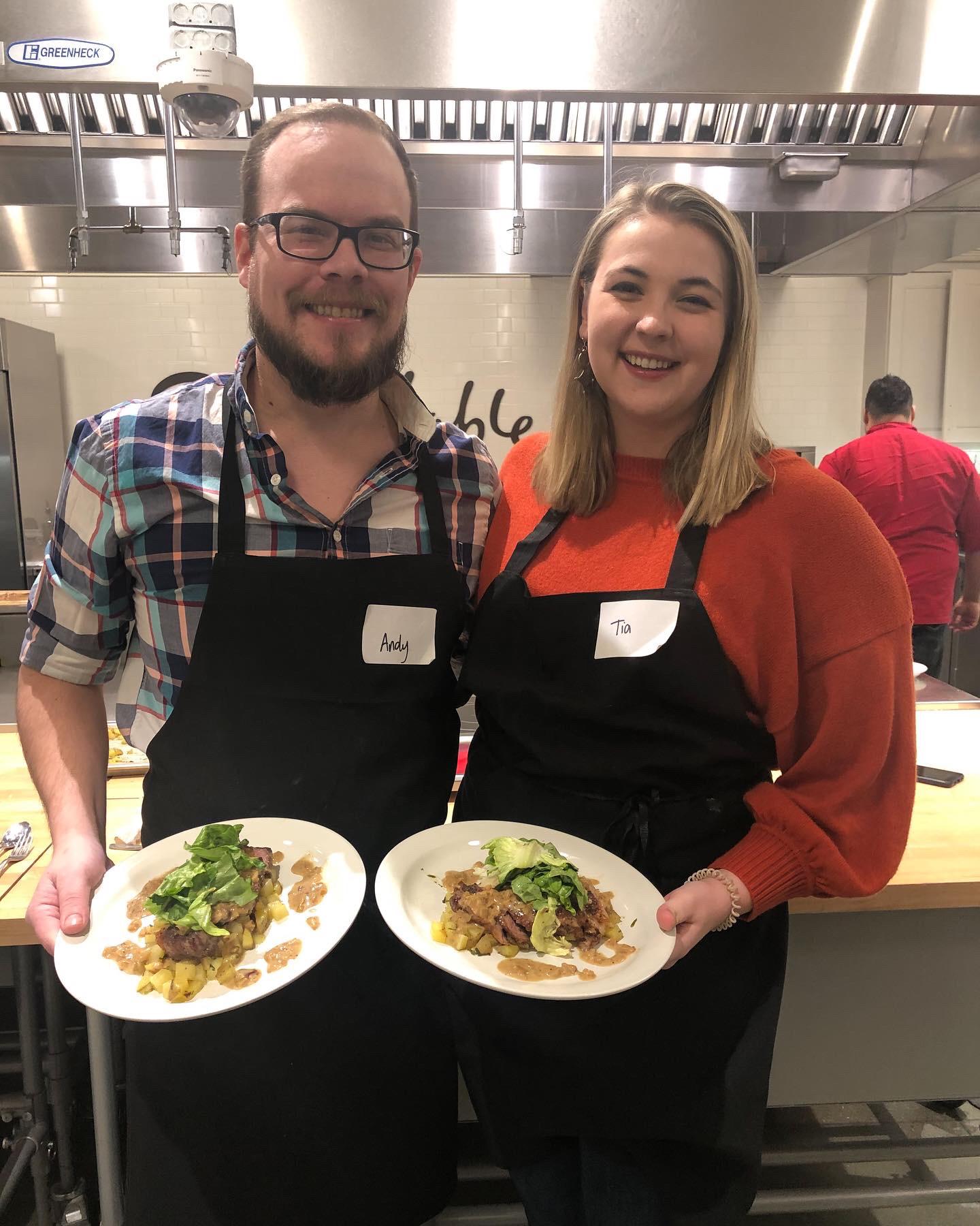 3rd anniversary; cooking class at Sur La Table