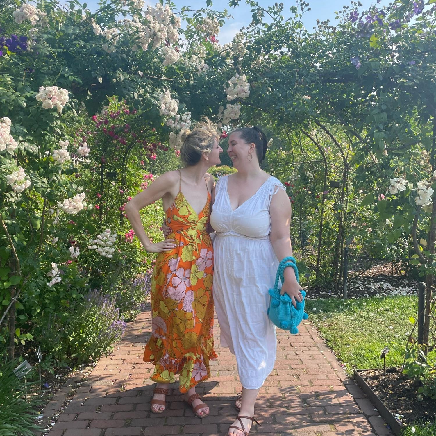 When Charlotte proposed to Donna at the Brooklyn Botanic Gardens!