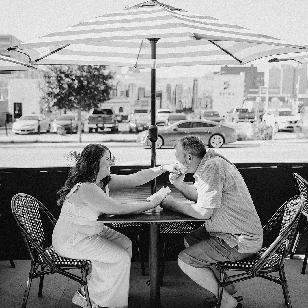 Rockhill Grille is where we had dinner before the big proposal outside of The Western Auto Building