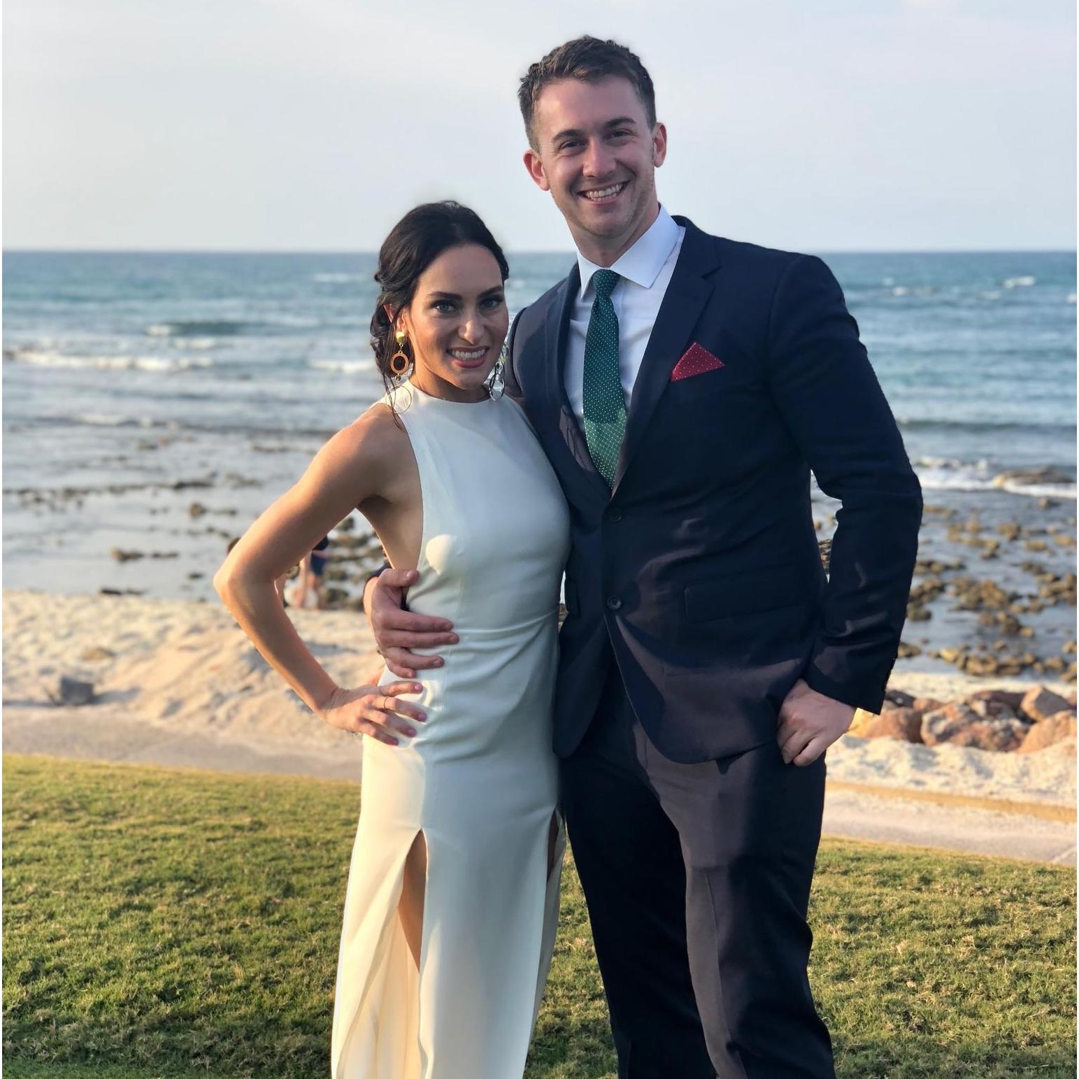 This photo is from Bridesmaid Trish Taite wedding in Mexico - however it is better known as the first time everyone thought Steph and Matt eloped and got married. Steph wishes!