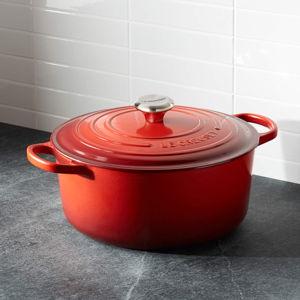 Le Creuset Signature 7.25-Qt. Cerise Enameled Cast Iron Round Dutch Oven