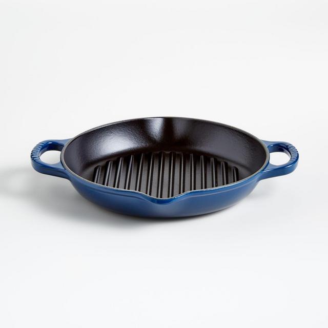 Le Creuset 9.75 Signature Deep Round Grill Pan - Oyster