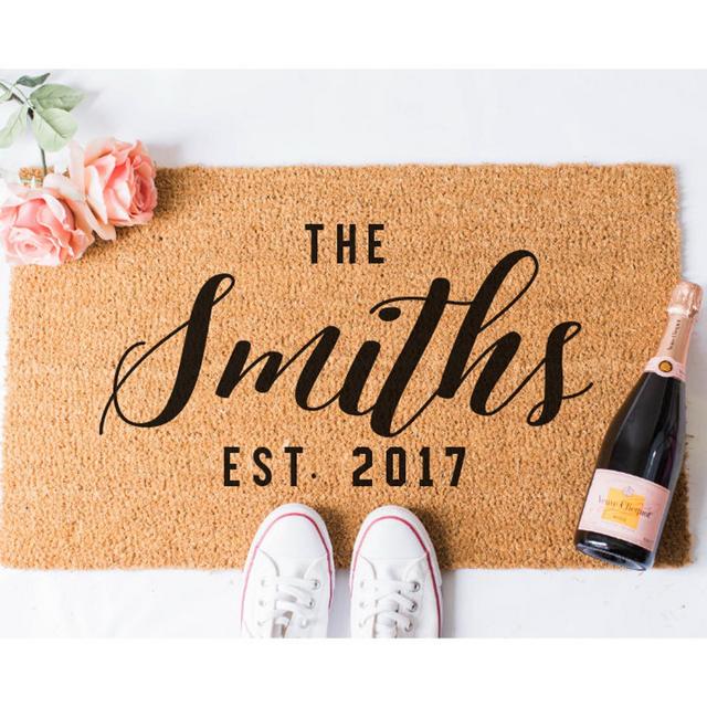 Custom Last Name Doormat - Door Mat - Custom Doormat - Personalized Doormat - Personalised Doormat - Gift for Married Couple - Custom Mat