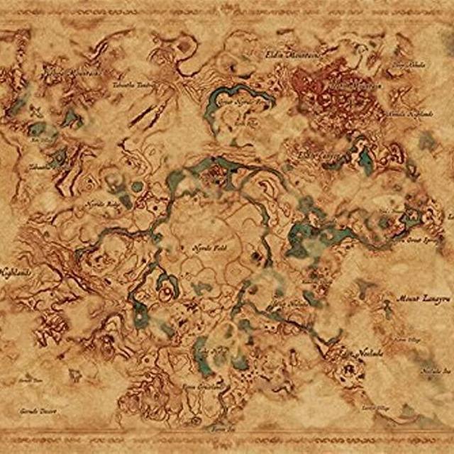 Zelda Breath of The Wild Hyrule Map Video Game Cool Wall Decor Art Print Poster 24x36