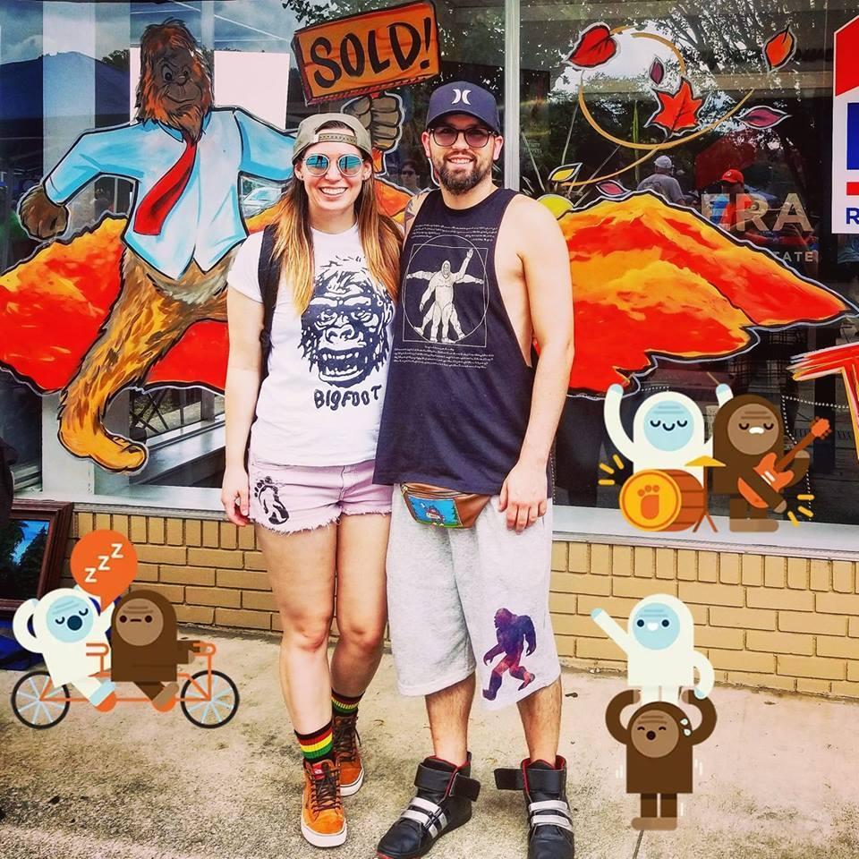 We believe in Bigfoot! Here we are at the 1st annual Bigfoot Festival in Marion, NC.