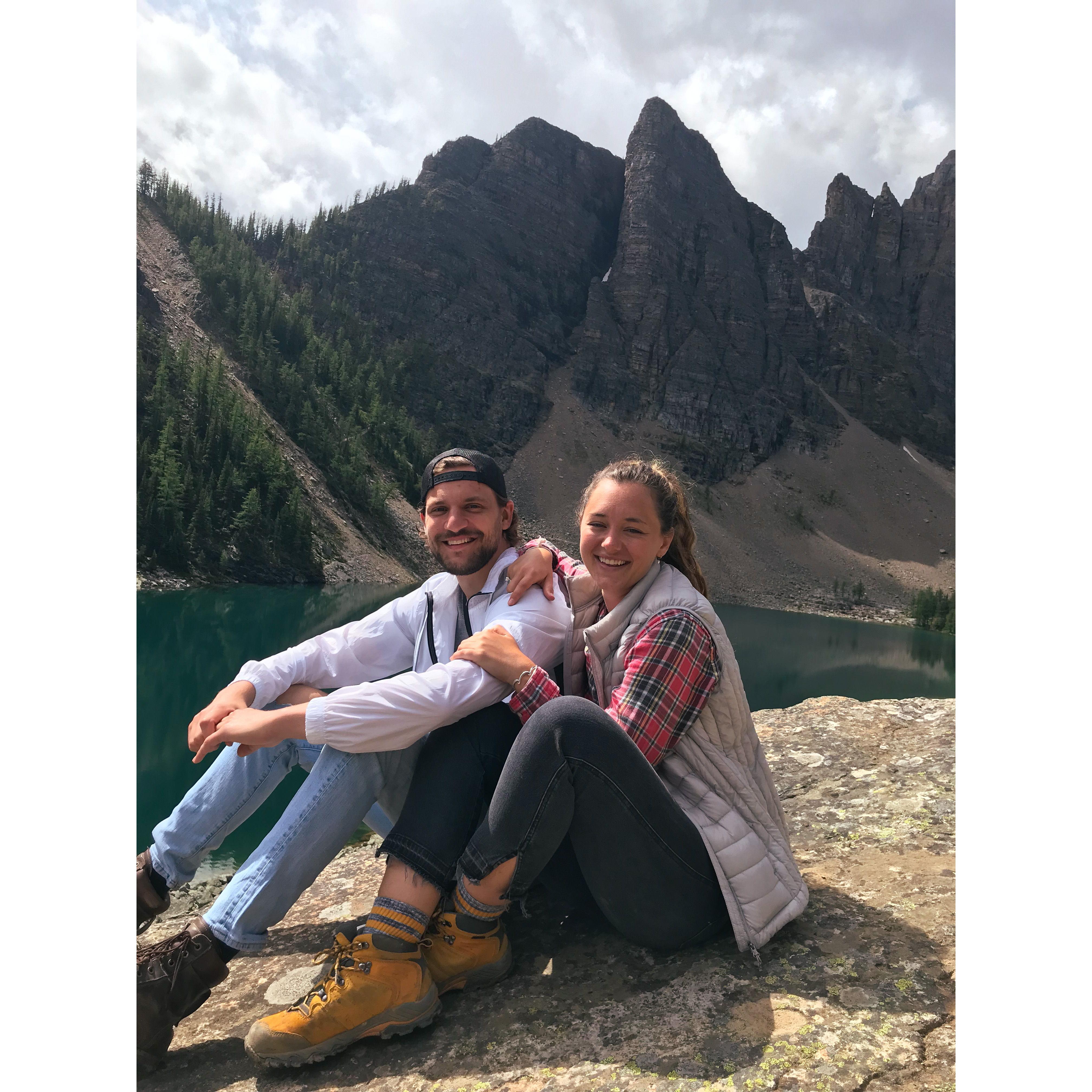 Lake Agnes, where our love and fascination of alpine lakes began