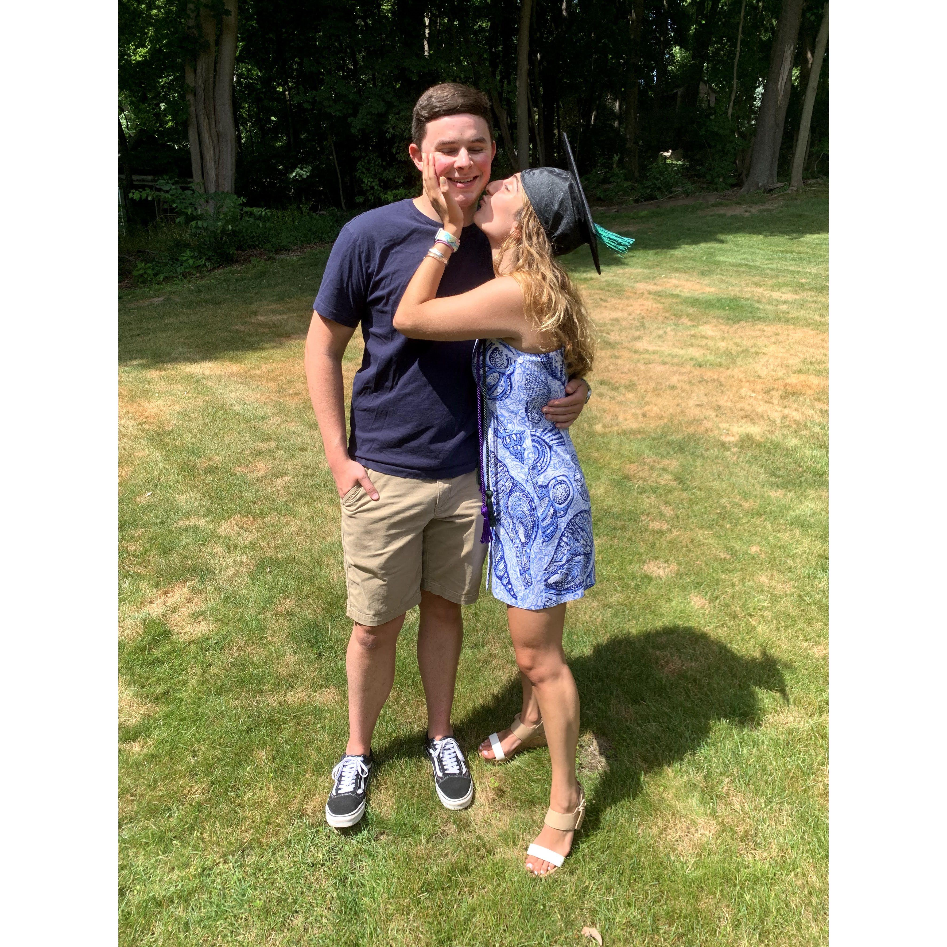 Carolyn's graduation from Endicott during Covid 2020!