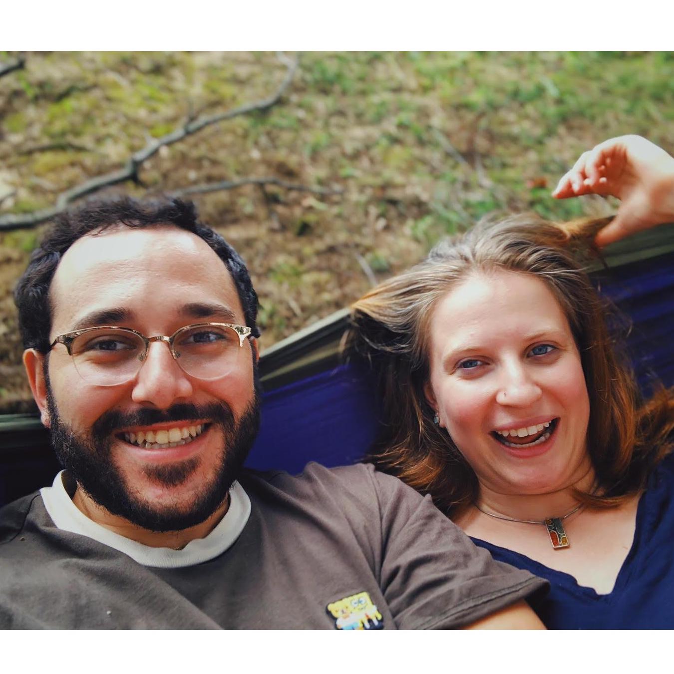 Just hanging in our hammock!