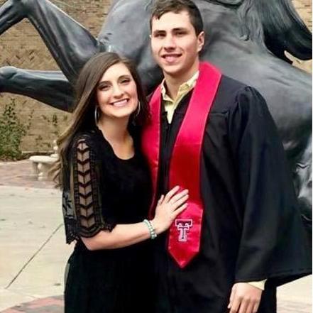This was our very first picture together at Lane's graduation. This is also the day that we started dating.