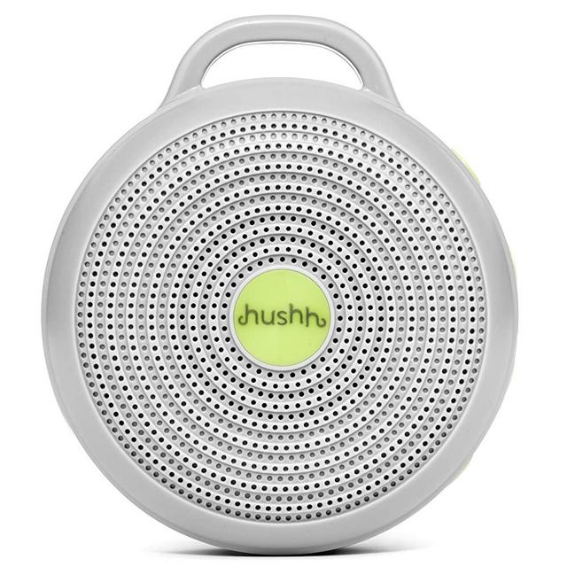 Marpac Hushh Portable White Noise Machine for Baby | 3 Soothing, Natural Sounds with Volume Control Baby-Safe Clip & Child Lock, Gray, 3.7 ounces