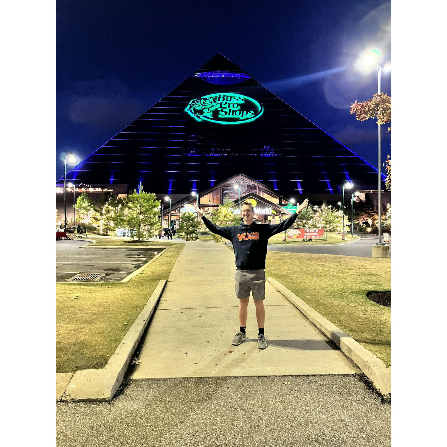 Sidney and Stefanie stayed in the famous Memphis pyramid during their trip. Highly recommend!