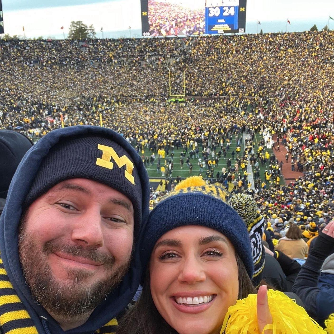 Paul's first game in the Big House!