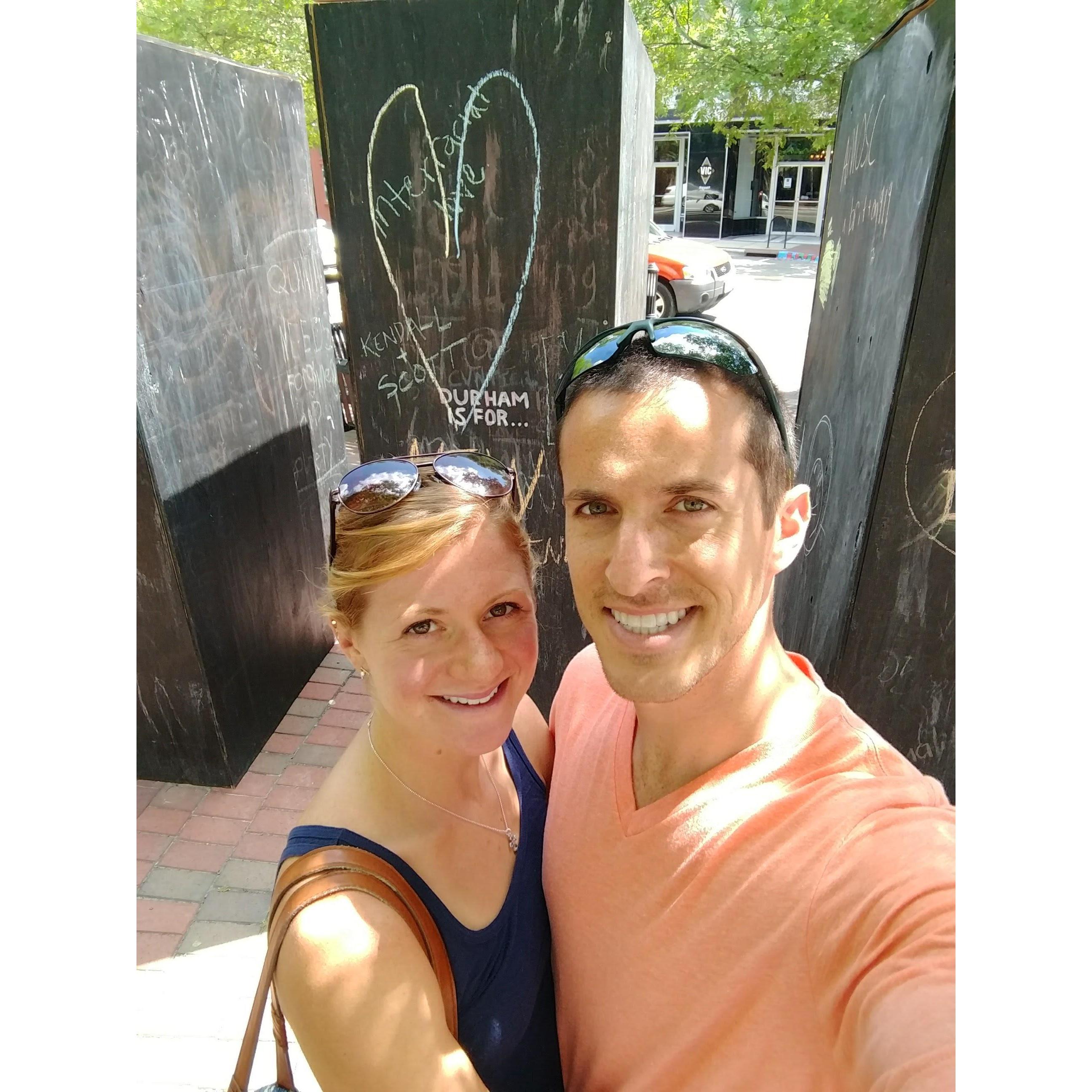 First visit to Durham to see our new home.