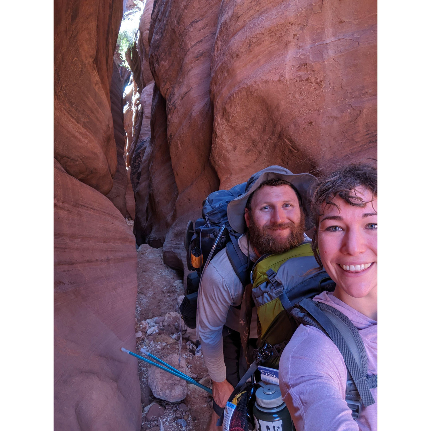 Parilla Canyon (the beginning of a 40 mile trek through the slot canyons!)