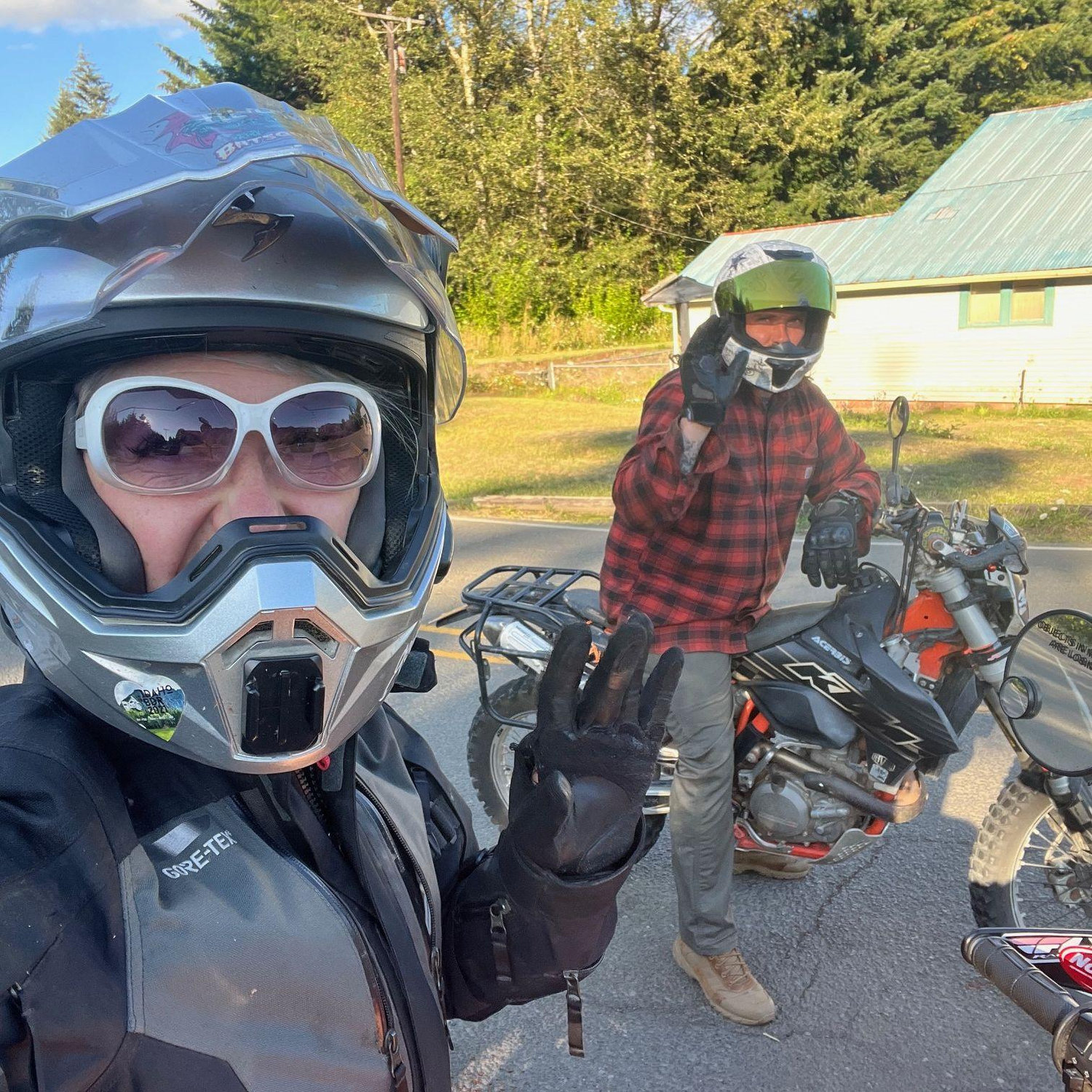 Our first motorcycle ride together :)