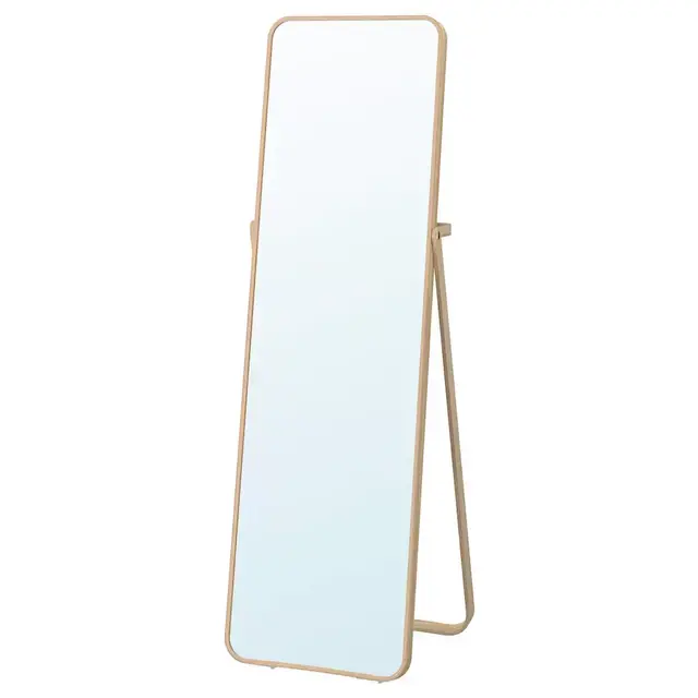 IKORNNES Floor mirror, ash20 1/2x65 3/4 "
