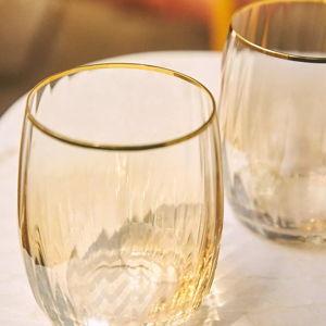 Waterfall Stemless Wine Glasses, Set of 4