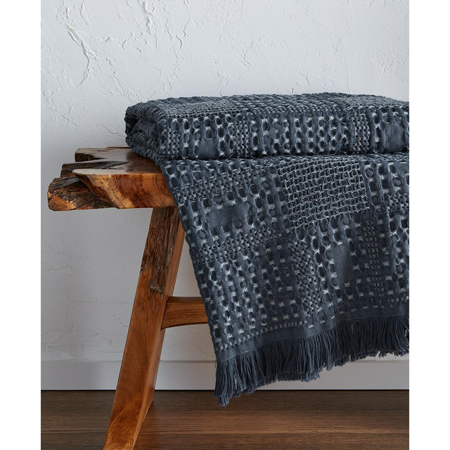 Oake Mixed Waffle Throw, 50" x 60", Exclusively at Macy's