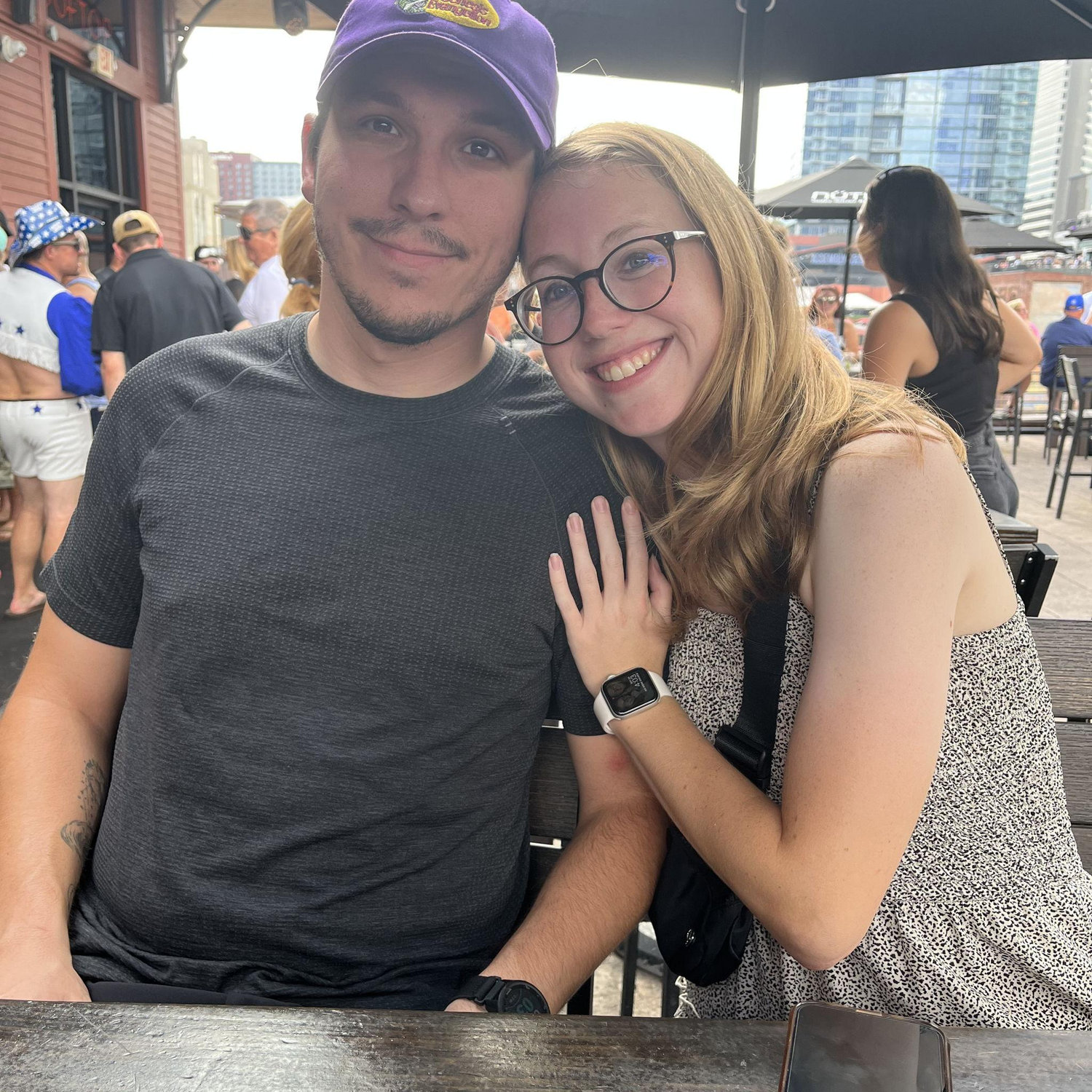 Drinking on Broadway in Nashville - they got into a hit and run right after this when driving to Pittsburgh.