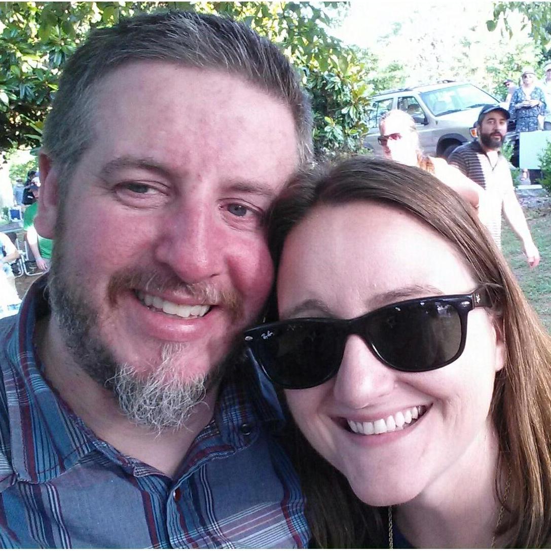 Our first photo together! Tunes from the Tombs 2015