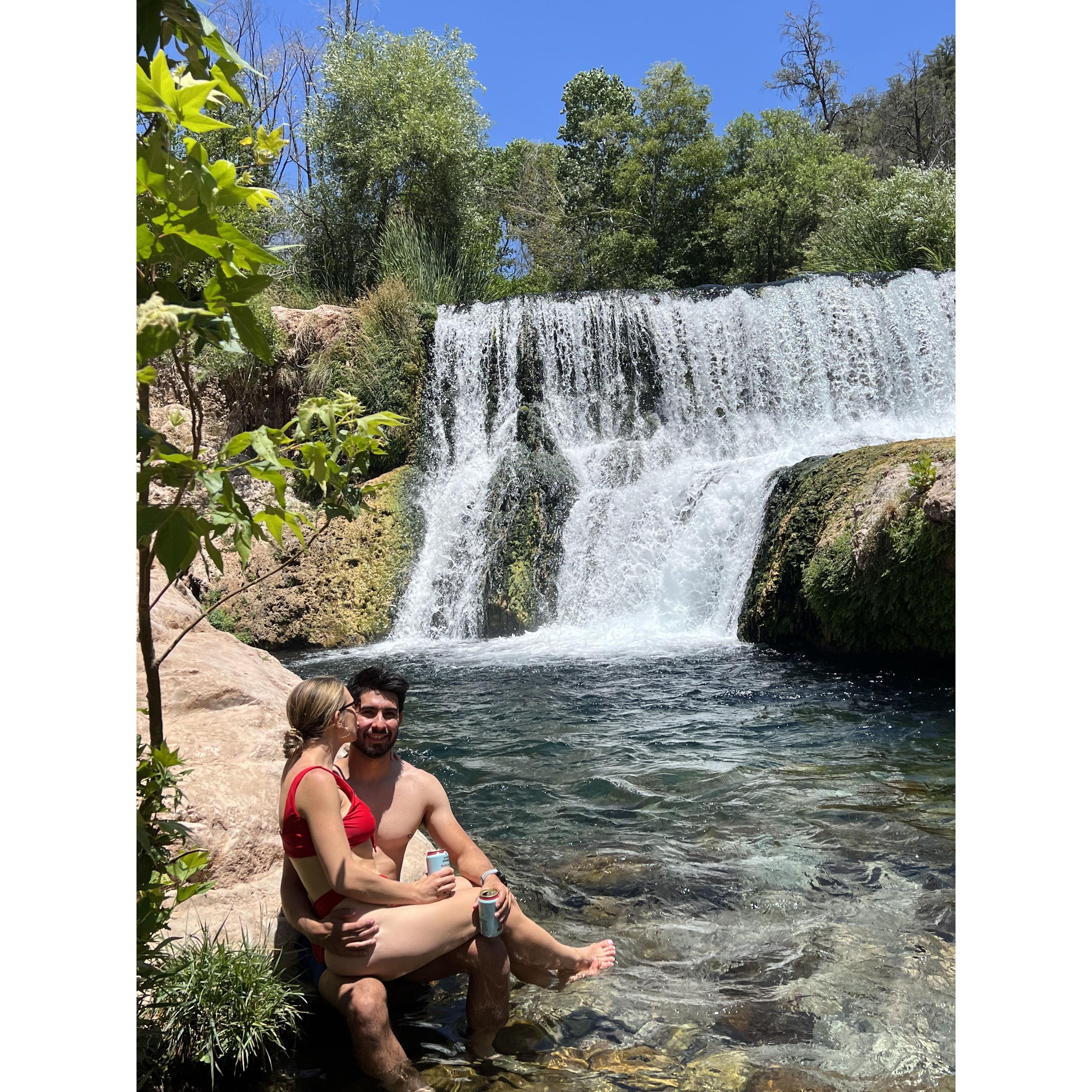 Our 8 mile hike to enjoy this waterfall!